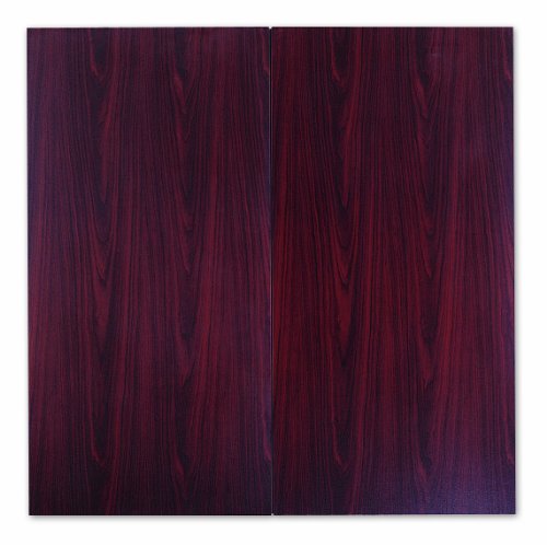 Quartet Conference Room Cabinet with Porcelain Writing Surface, 4 x 4 Feet, Mahogany Laminate Finish (878)