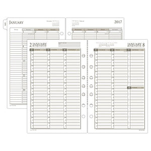 Day Runner Weekly / Monthly Planner Refill 2017, 5-1/2 x 8-1/2", Size 4 (481-485)