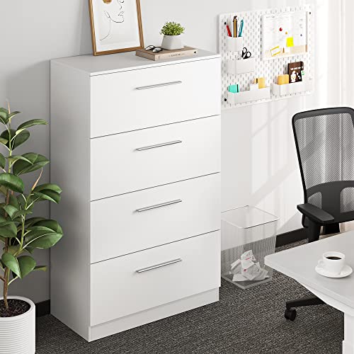 YITAHOME 4-Drawer Vertical File Cabinet, White, Assembly Required