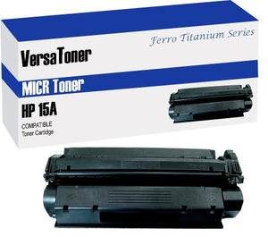 VersaToner - 15A C7115A MICR Toner Cartridge for Check Printing - Compatible with LaserJet 3300, 1000, 3320, 1200, 3380, 3310, 1220