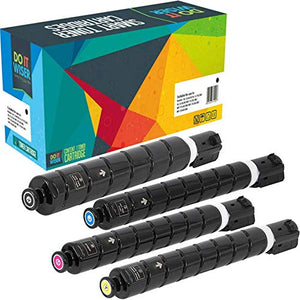 Do It Wiser Compatible Toner Cartridge Replacement for GPR-53 Canon C3525i C3325i C3330i C3530i (4 Pack)