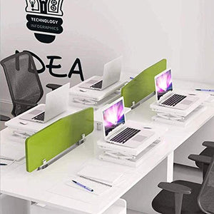 ZOUSHUAIDEDIAN Standing Desk Converter Adjustable Height, Portable Desk Riser Workstation, Ergonomic Stand Up Desks, Home Office Desk Workstation, Black/White (Color : White)