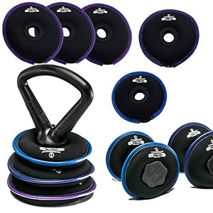 Hyperwear SoftBell Home Gym Dumbbell Kettlebell Combo Set Strength Training (Light Combo)