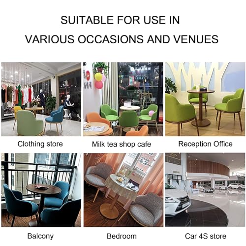 BYJSJY Round Dining Table And 3 Chairs Set - Small Negotiation Table for Business Conference Room, Kitchen Lounge, Living Room - Modern Leisure Dining Room Furniture (Color: A4)