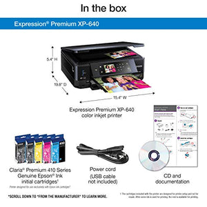 Epson XP-640 Wireless Color Photo Printer 2.7, Amazon Dash Replenishment Ready