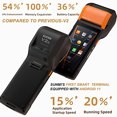 Upgrade 58mm Thermal Printer POS Receipt Printer with Android 11 OS SUNMI-V2s