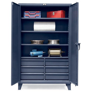 Strong Hold Ultra-Capacity Cabinet with Drawers - 72X24x78 - Dark Gray