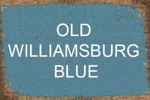Sawdust City Small Wooden Corner Hutch (Old Williamsburg Blue)