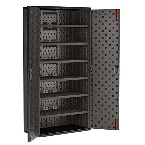Suncast Commercial Blow Molded Mega Tall Cabinet in 6 Shelf