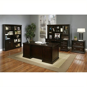 Martin Fulton Computer Credenza with Hutch in Espresso