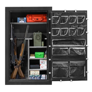 Second Amendment B- Rate Fire-Resistant Storage Organizer Vault Safe for Rifle, Shotgun, Firearms with Mechanical Dial Combination Lock (59-3/16"H x 36" W x 25" D)