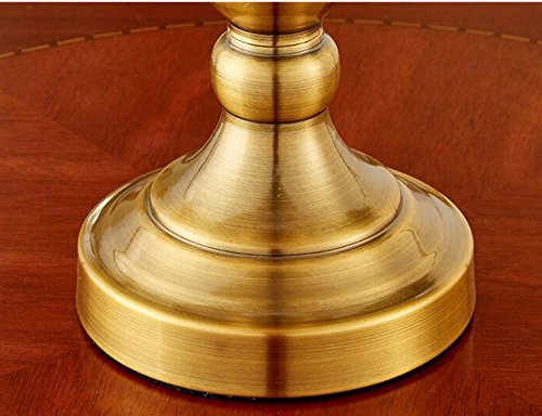CJSHVR-American-Style Luxury Décor Retro Copper Lamps Continental Gold Bedside Lamp Bedroom Lamps Warm Modern Creative Living Room Lamp
