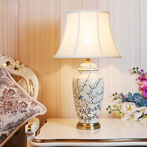 505 HZB American Bedroom Bedside Lamp Ceramic Desk Lamp Room Desk Lamp