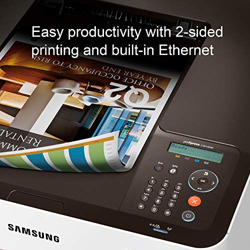 Samsung ProXpress C3010DW Wireless Color Laser Printer with Mobile Connectivity, Duplex Printing, Print Security & Management Tools, Amazon Dash Replenishment Enabled (SS209A)