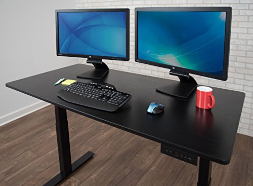 Luxor Furniture 60" Electric Standing Desk - Black Oak