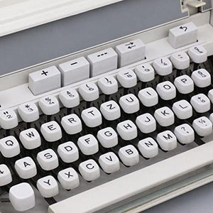 Amdsoc Old Fashioned Mechanical English Typewriter with Ribbon - 35 * 35 * 13CM