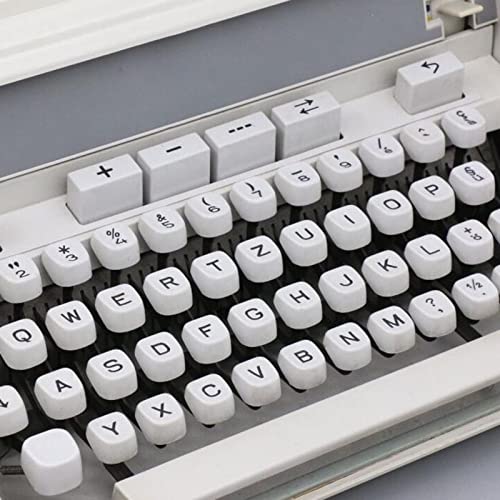Amdsoc Old Fashioned Mechanical English Typewriter with Ribbon - 35 * 35 * 13CM