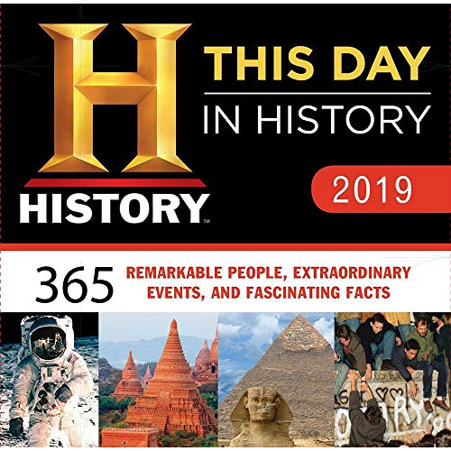 This Day in History 2019 Calendar, Box Edition Set - Deluxe 2019 History Channel Day-at-a-Time Calendar with Over 100 Calendar Stickers (History Gifts, Office Supplies)