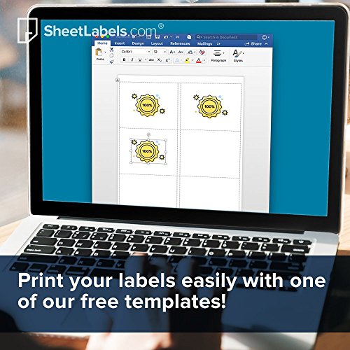 2" x 2" Labels from SheetLabels.com, Laser or Inkjet Printable, Easy to Peel, 100000 Labels