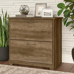 Bush Furniture Cabot 2 Drawer Lateral File Cabinet | Letter, Legal, A4-Size Document Storage, 32W, Reclaimed Pine