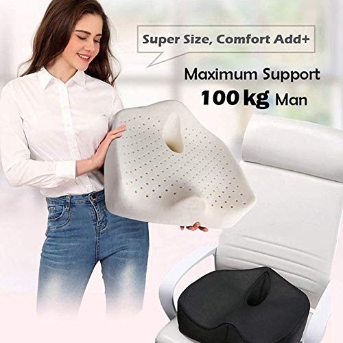 Seat Cushion and Lumbar Support Pillow Orthopedic for Office Chair - Relieve Lower Back Pain, Women