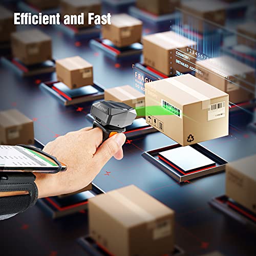 Eyoyo 2D Bluetooth Ring Barcode Scanner, Wearable Wireless Scanner