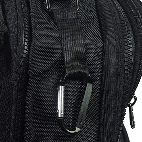FUL Steve Aoki 19 Inch Laptop Backpack, Padded Computer Bag for Commute or Travel, Black, One Size