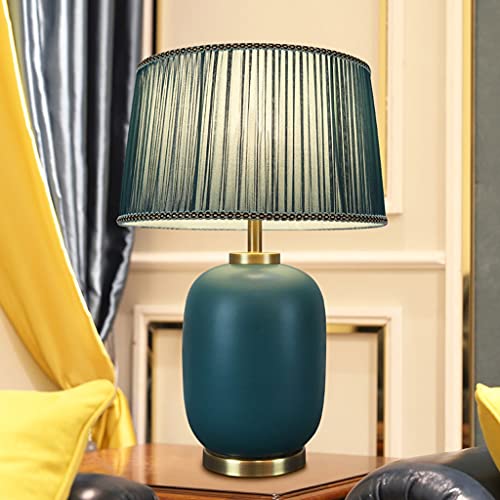 EARSHOT Modern Handmade Ceramic Desk Lamp with Pure Copper Base