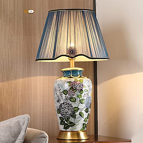 SLEEVE Retro Table Lamp with Fabric Lampshade and Copper Base