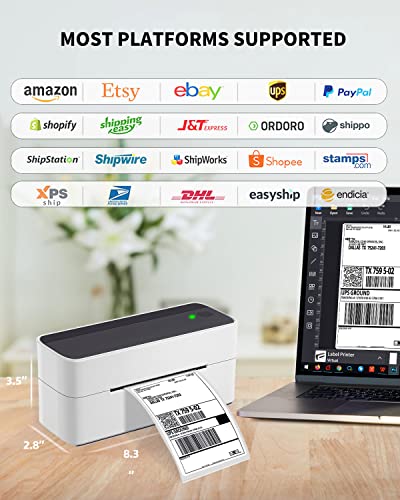 Bluetooth Thermal Label Printer, Phomemo Wireless Shipping Label Printer, Compatible with iPhone&Android&Mac and Windows, Widely Used for Amazon, Ebay, Shopify, Etsy, UPS, USPS, FedEx, DHL