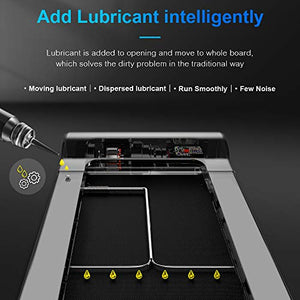 ONETWOFIT Folding Electric Treadmill, 2.0HP Motor, 1km/h - 12.8km/h, Automatically add lubricating Oil, Soft Drop System, Running Surface 48x16 inch, Ideal for Home/Office