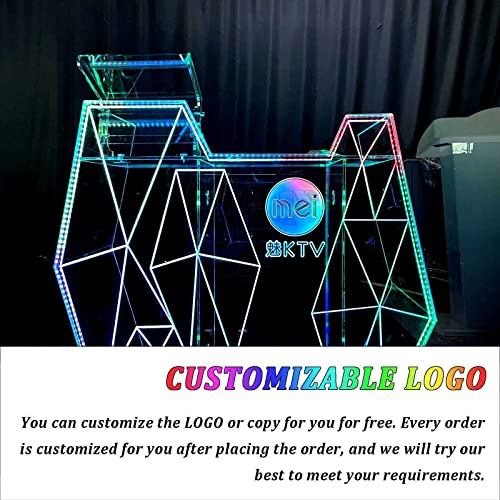Generic Acrylic Lectern Pulpit Podium with Color LED Light 47 Inch Tall - Ideal for Speeches, Ceremonies, and Classroom