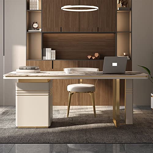 TAPIVA Luxurious Slate Office Computer Desk