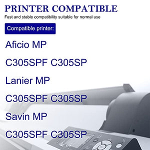 3 Pack (1C+1M+1Y) 841591 841592 841593 Compatible MP C305H Toner Cartridge Replacement for Ricoh Aficio MP C305SPF C305SP Lanier MP C305SPF C305SP Savin MP C305SPF Printer Toner Cartridge.