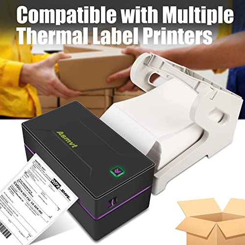 Asmvt Label Printer with Pack of 500 Label Paper，150mm/s Shipping Label Printer 4x6 for Small Business, USPS, FedEx, Shopify, Etsy, Amazon, Ebay