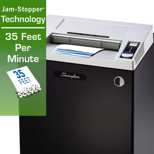 GBC Commercial TAA Compliant Paper Shredder, 30 Sheet Capacity, Cross-Cut, CX30-55 (1758583) - Black