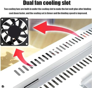 CBLdF Thermal Binding Machine 500 Sheets Capacity 110V A4 Book Ridge Binding Kit