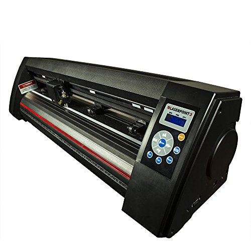 28" LaserPoint 3 Vinyl Cutter Plotter with Contour Cutting, Supplies, Tools (Bundle)