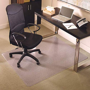 American Floor Mats Chair Mat for Medium Pile Carpet | AnchorBar Cleats | Made in USA | 25-Pack (46" x 60" Rectangle)