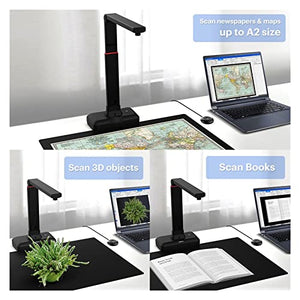 Bevve Smart Document Scanner S21 - A2/A3 Large Format 23MP High Resolution - Auto-Flatten & Multi-Language Support