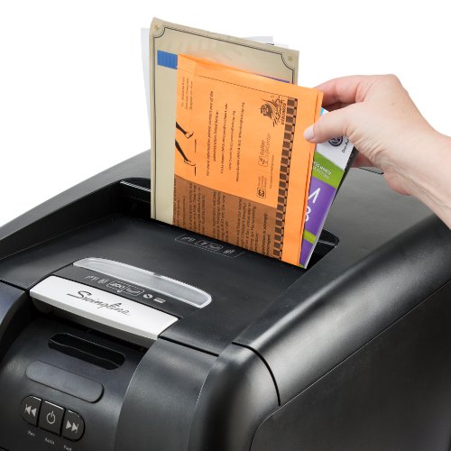 Swingline GBC Paper Shredder, Auto Feed, 300 Sheet Capacity, Micro-Cut, 5-10 Users, Stack-and-Shred 300M (1758576)