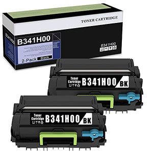 2 Pack Remanufactured Compatible B341H00 Toner Cartridge Replacement for Lexmark B3340dw B3442dw MB3442adw Printer Cartridge (Black).