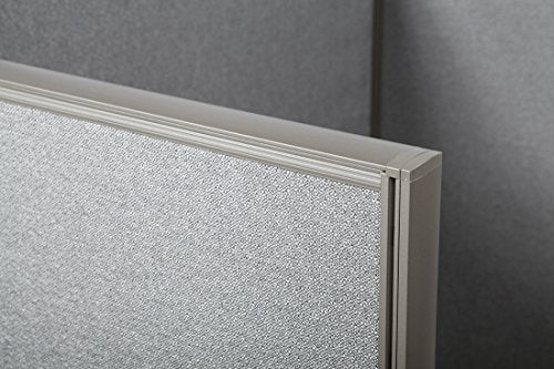 GOF Office Partition: Cubicle Single 8 Station, Large Fabric Room Divider Panel, 30"D x 48”W x 48"H