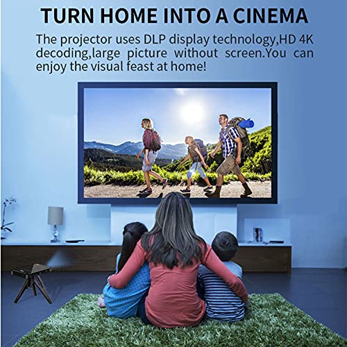 KFJZGZZ Projector 4K Mini WiFi Full HD 1080P LED Portable Home Theater Smart Video Projector