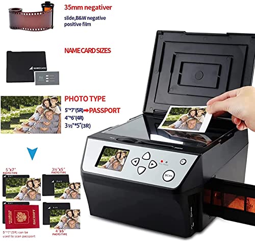 MYDLO Slide Scanner, Convert Color & B&W 35mm/110 Film Negatives Slides to JPEG, 22MP Digital Film