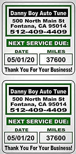 Stand Alone Oil Change Sticker / Label Printer. Complete Package Including Keyboard, Ribbon and 1000 Custom Labels
