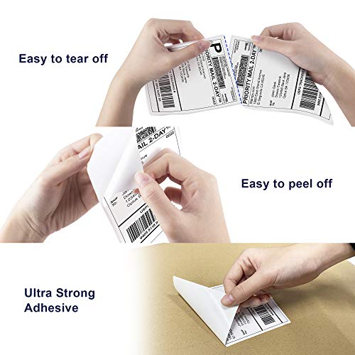 POLONO Label Printer - 150mm/s 4x6 Thermal Label Printer, POLONO 4"x6" 1000 Labels Direct Thermal Shipping Labels, Compatible with Amazon, Ebay, Etsy, Shopify and FedEx