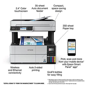 Epson EcoTank Pro ET-5170 Wireless Color All-in-One Supertank Printer - Renewed White