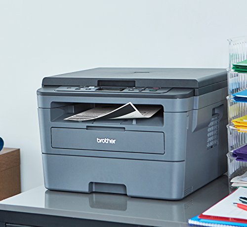 Brother Compact Monochrome Laser Printer, HLL2390DW, Convenient Flatbed Copy & Scan, Wireless Printing, Duplex Two-Sided Printing, Amazon Dash Replenishment Ready