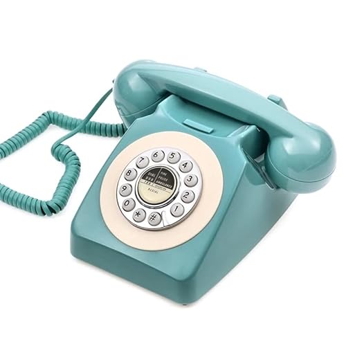 Retro Old-Fashioned Wired Telephone Mini-Key Dial Phone